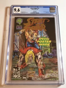 Malibu Comics Street Fighter #2 1993 edición numerada dorada graduada CGC 9,6 WP - Imagen 1 de 6
