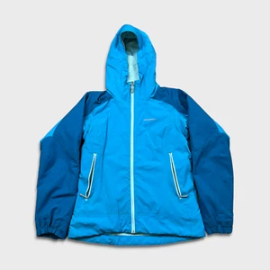 Chaqueta cortavientos Patagonia para mujer azul medio deletreada cremallera completa forrada al aire libre - Imagen 1 de 11