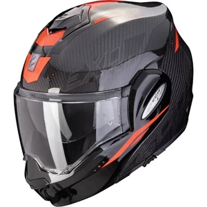 Casco de moto plegable M - Scorpion EXO-Tech Evo Carbon Rover negro-rojo - Imagen 1 de 3