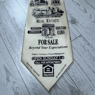 Nuevos artefactos de museo corbata de seda para hombre bienes raíces famosos monumentos arquitectónicos Foto 1 de 4