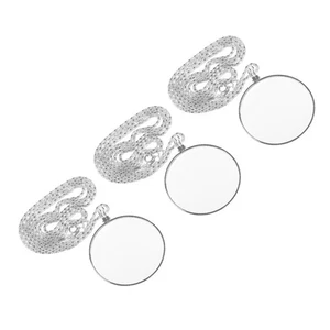  3pcs 5X Magnifying Glass Pendant - Magnifying Necklace for Reading - Monocle - Picture 1 of 12