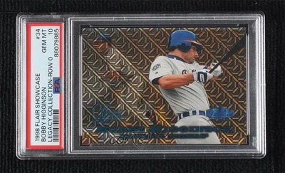 Flair Showcase Row 0 Legacy Collection 1998/100 Bobby Higginson PSA 10 GEM MT Foto 1 de 2