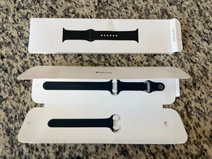 New AUTHENTIC Apple Watch 45mm Sport Band Midnight M/L Original Packaging - Picture 1 of 3