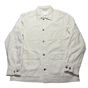 Banana Republic Denim Chore Mantel Herren Übergröße Large Tall Hanf Beige Stein EUC - Bild 1 von 10