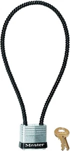 Sichern Sie Ihre Wertsachen mit Schloss 107KADSPT Kabelpistole in elegantem Silber und Schwarz - Bild 1 von 1