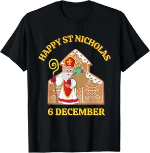BEST! Happy St Nicholas 6 Dezember Weihnachten T-Shirt S-3XL - Bild 1 von 3