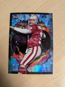 2024 Finest Joe Montana Sky Blue Refractor Rare #81/150 49ers - Picture 1 of 2