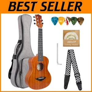 Solid Mahogany Tenor Uke 5 String with Gig Bag - Picture 1 of 9