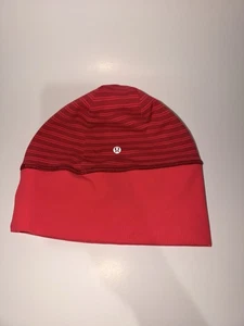 Lululemon Run it out Haube neu mit Etikett pink wendbar Damen Einheitsgröße Pferdeschwanzöffnung - Bild 1 von 8