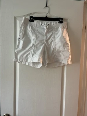 Pantalones cortos elásticos cargo de algodón para mujer Style And Co blancos talla 8 Foto 1 de 4