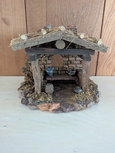 Vintage Kmart Trim A Home O Holy Night Christmas Village Shepherds Home Nativity - Picture 1 of 12