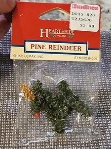 Hearthside Lemax Pine Reindeer Christmas Village Accent Rare 1998 Vintage NEW !! - Picture 1 of 8