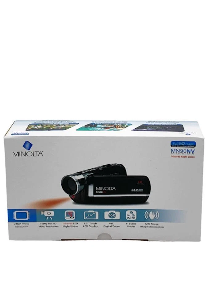 Minolta MN90NV 1080p HD Touchscreen Camcorder Black - Image 1 of 2