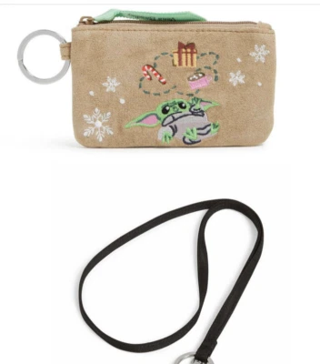 Vera Bradley Guerra de las Galaxias Grogu ID y Cordón Llavero Anillo Clip de Identificación Foto 1 de 4