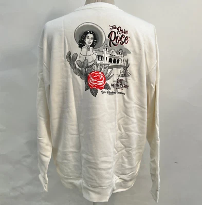 Sudadera para hombre Loser Machine Crew The Rare Rose blanca talla XL NUEVA CON ETIQUETAS Foto 1 de 2