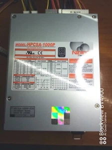 Nipron 1 kW - HPCSA-1000P-E2S 85 → 264V AC-Eingang, 3,3 V DC, 5 V 12VDC - Bild 1 von 3