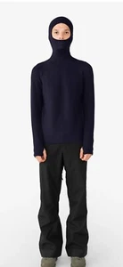 HOLDEN Men's Balaclava Sweater Carbon Blue Japanese Brand Wool Blend sz L Japan - Picture 1 of 9