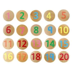 The Freckled Frog Numbers 1-20 Wooden Matching Pairs Interactive Game Age 2+ New - Bild 1 von 3