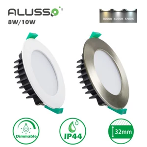 LED Recessed Ceiling Panel Down lights 8W 10W Ultra Slim CCT Dimmable Spot Light - Picture 1 of 11