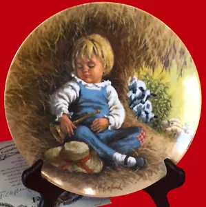 Mother Goose Nursery Rhyme Collectors Plate Little Boy Blue 1980 Ltd. Edition - Picture 1 of 14