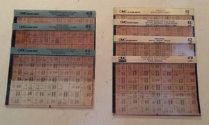Stern Drive OMC Parts Catalog Microfiche Card (7) Outboards Prelim & Final Ed - Picture 1 of 5