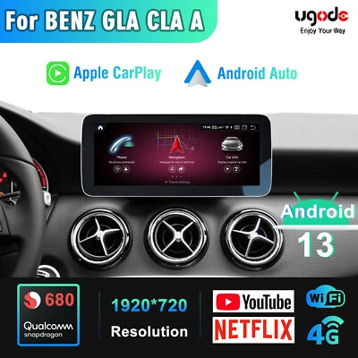 10.25" Autoradio Touchscreen Carplay Für Mercedes GLA CLA A W176 C117 GPS 128G - Bild 1 von 4