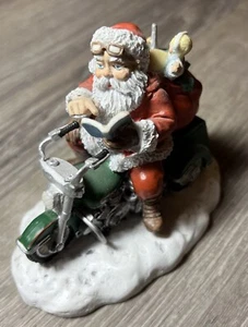 Harley Davidson Finding The Way Miniature Plate Figurine Series 1995 Santa - Picture 1 of 8