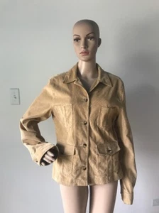 Gator Of Florida Tan 100% Cotton Corduroy Lightweight Jacket Washable Size 8 / M - Bild 1 von 11