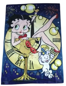 Betty Boop New Years Eve Yard Flag Garden Banner Pudgy Champagne Brand New - Picture 1 of 3