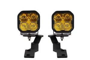 Diode Dynamics SS3 LED Ditch Light Kit for 2016-2023 Toyota Tacoma Yellow Pro - Picture 1 of 9