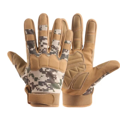 Guantes tácticos de protección de nudillos motocicleta airsoft paintball equipo de patrulla del ejército Foto 1 de 4