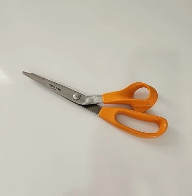 Fiskars Pinking Shears Zig Zag Fabric Craft Scissors Stainless 10” Made In USA  - Image 1 of 4
