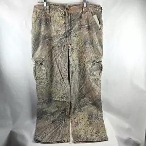 Mossy Oak Pants Mens XL 37x32 Brown Camouflage Hunting Brush Cargo Outdoors - Picture 1 of 12