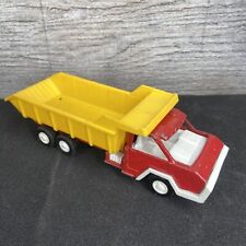 Vintage 1970 Tootsietoy Dump Truck Red Yellow Pressed Metal RARE