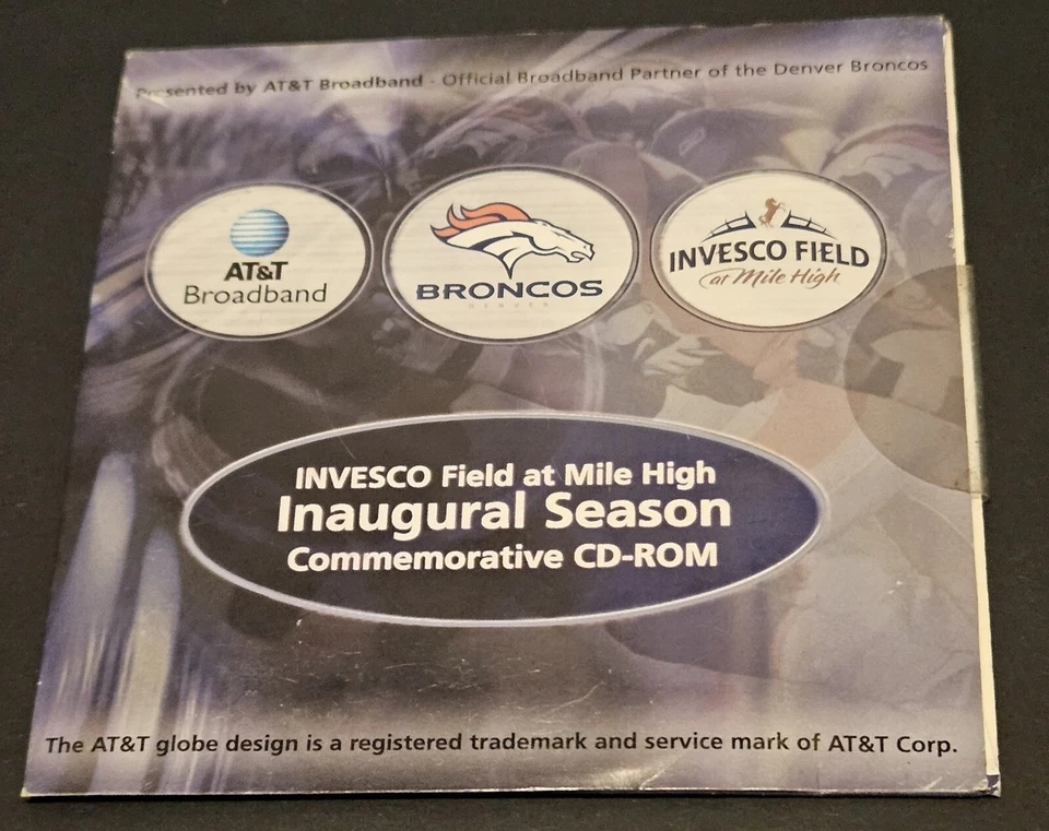 Invesco Field at Mile High Inaugral Season Commemorative Cd-Rom New - Image 1 of 2