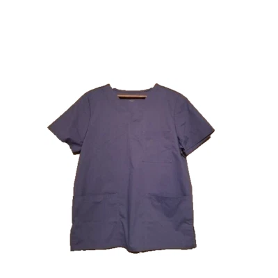 Camisa Médica Scrubstar Core Essentials Azul Unisex Cuello en V - (Talla Pequeña) NUEVA Foto 1 de 4