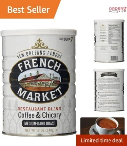 12oz Ground Coffee & Chicory - Handcrafted Medium-Dark Roast from New Orleans - Picture 1 of 10