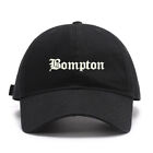 Mens Baseball Caps Embroidered Bompton Old English Washed Cotton Vintage Hats
