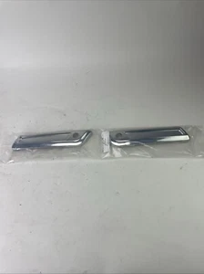 Saddlebag Chrome Latch Cover Set Silver For Harley CVO Electra Road King & Glide - Picture 1 of 4