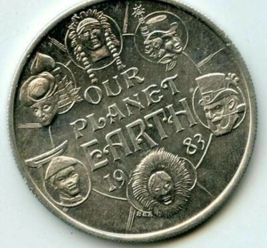 Mardi Gras Doubloon Krewe of Atlas 1983 Aluminum - Picture 1 of 2