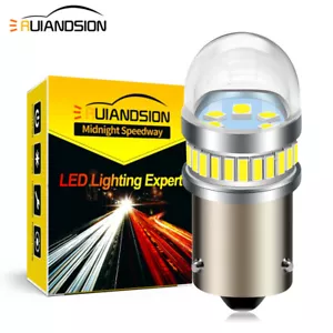 2x BAU15S LED Bulb Car Indicator Light PY21W Turn Signal Light 10-30V White - Picture 1 of 9