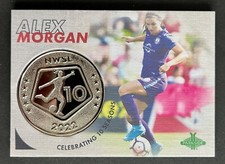 Alex Morgan 2022 Parkside NWSL Paramount 10TH SEASON COIN Card #CR2 PRIDE