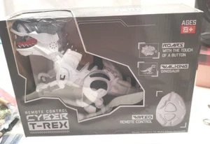 Control remoto Cyber T-Rex con cable edades 8 más caminar y rugir dinosaurio rojo y  - Imagen 1 de 6