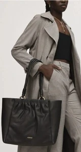 MIMCO DELIRIUM TOTE BLACK LEATHER worker weekend bag new RRP $499 + MIMCO D/Bag - Picture 1 of 3