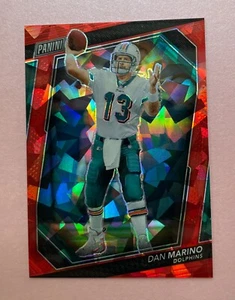 Panini The National VIP 2023 Dan Marino Red Cracked Ice #'d/199 Salón de la fama Dolphins - Imagen 1 de 2
