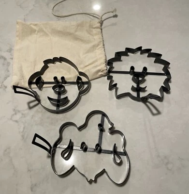 Juego de 3 moldes para panqueques cara animal desayuno E3 Foto 1 de 4