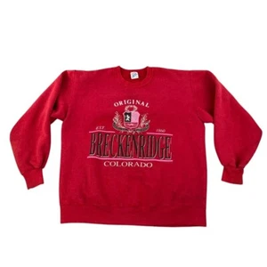 Súper sudaderas bordadas Breckenridge Colorado Jerzees vintage años 90 EE. UU. - XL - Imagen 1 de 9
