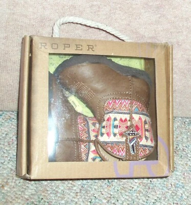 Botas vaqueras ROPER bebés vaqueras azteka+bronceado, talla 2 (3-6 meses) Foto 1 de 4