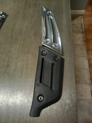 Dirt bike suzuki ds 185 1978 escape escudos térmicos cromo y negro delantero/trasero Foto 1 de 4