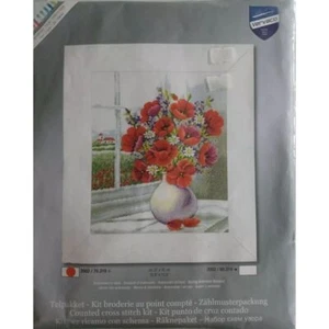 Vervaco SPRING ANEMONE BOUQUET Counted Cross Stitch Kit PN-0011783 - Picture 1 of 2